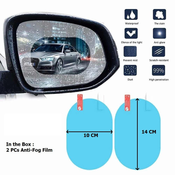 7552 Anti Fog Anti Scratch Interior Rearview Car Mirror Film Waterproof Hd Clear Protective Sticker Film For Safe Driving Car Mirrors Side Windows