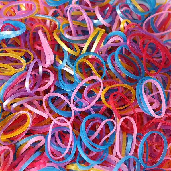 Rubber Band For Officehome And Kitchen Accessories Item Products Elastic Rubber Bands Flexible Reusable Nylon Elastic Unbreakable For Stationery School Multicolor