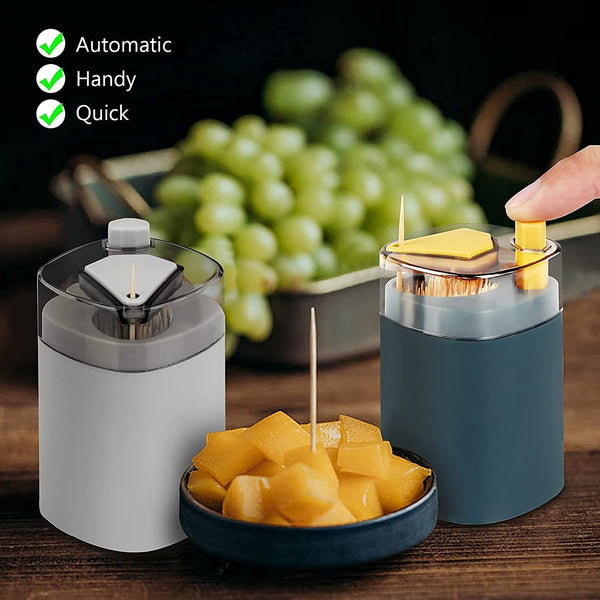 4005l Toothpick Holder Dispenser Pop-up Automatic Toothpick Dispenser For Kitchen Restaurant Thickening Toothpicks Container Pocket Novelty Safe Container Toothpick Storage Box.