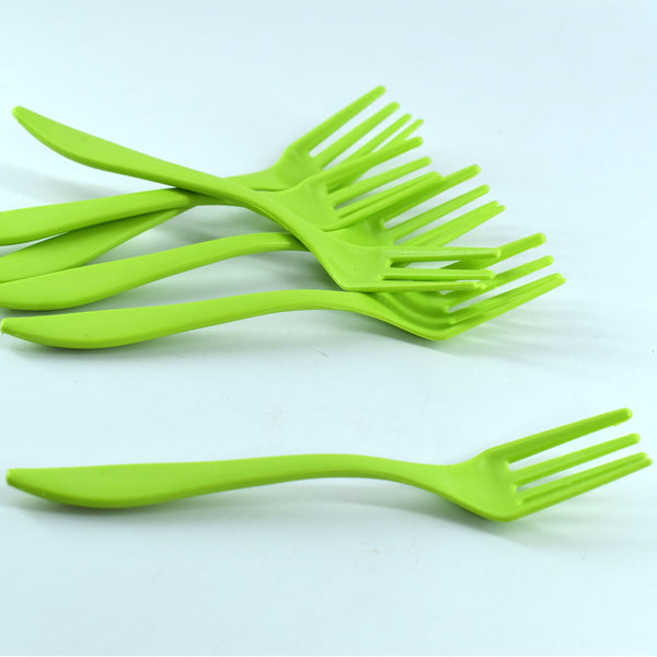 2839 Small Plastic 6pc Serving Fork Set For Kitchen